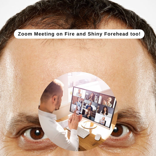 "When your Zoom Meeting is polished, but your forehead's doing its own presentation.” Get camera-ready with the men’s face wash that knows business (and shine control).