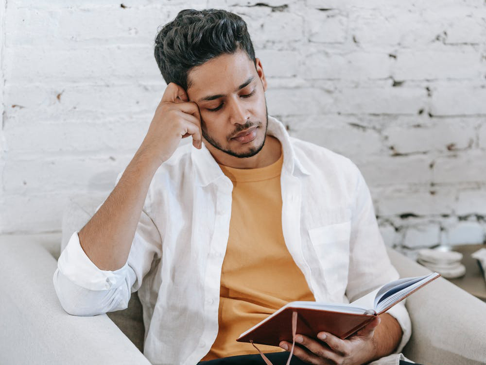 Man Reading a Book